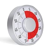 temporizador visualg 【Ampliamente utilizado】: temporizador de cuenta regresiva mecánico adecuado para cocinar, reuniones, enseñar, jugar, hacer tareas y más.