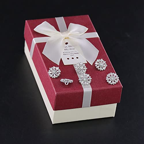 Jerler 10 Pcs Sliver Rhinestone Buttons 16Mm Crystal Embellishments Sew On Clothing Buttons For Decoration And Diy #TOP4