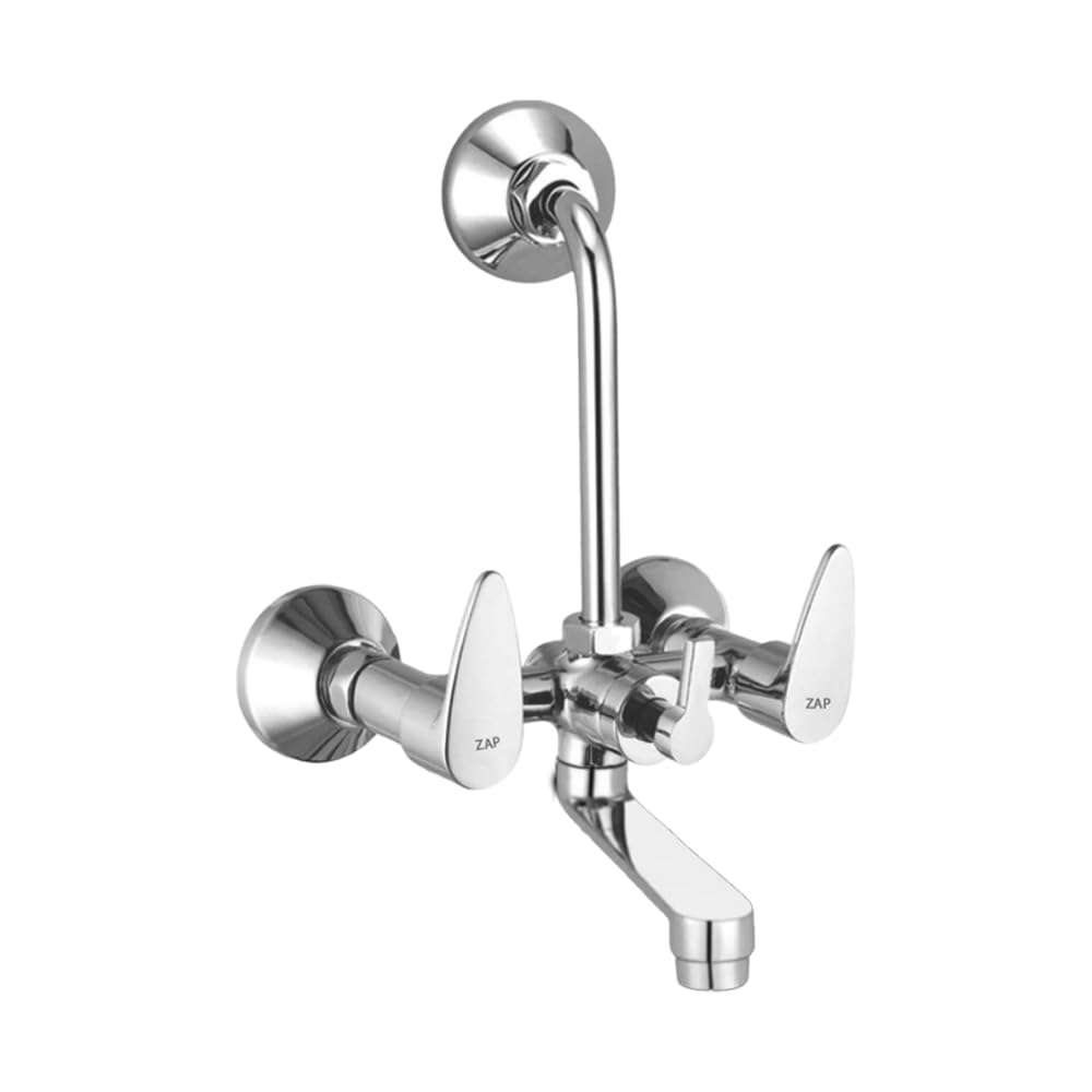 Zap Brezza Brass Wall Mixer with Overhead 125MM Bend for Bathroom (Chrome Finish) (B07QSS61GC) Amazon Price History, Amazon Price Tracker