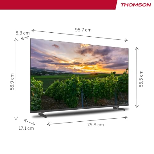 Thomson 43QA2S13 QLED 4K UHD Android TV 109 cm svart