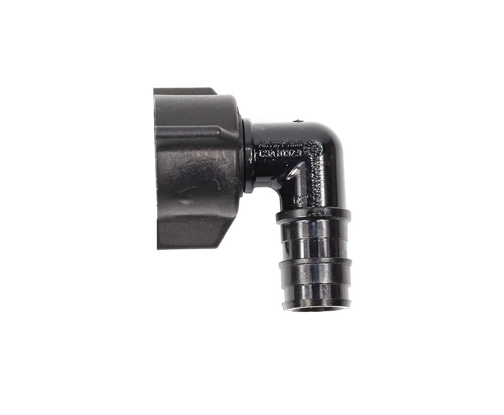 Paquete de 10 adaptadores Pex A de expansión de 1/2 x 1/2 pulgada hembra NPT de codo giratorio de 90 grados de polietileno PPSU para tuberías/tubos PEX-A, ASTM F1960 (10 unidades de 1/2