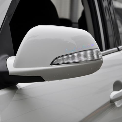 Image of 8Pcs Trust in God Rearview Mirror Sticker, Rear View Mirror Decal for Cars