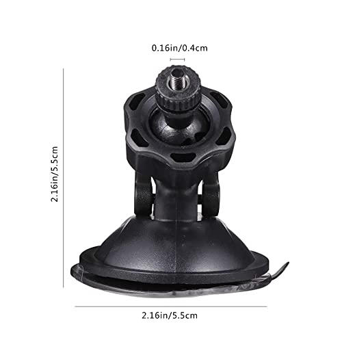 QYNuLi Dash Cam Mount Plastic Dash Camera Suction Mount Cup Holder Black Windshield Dashboard Screw Thread Sucker Holder for Car Action Camera - Image 2
