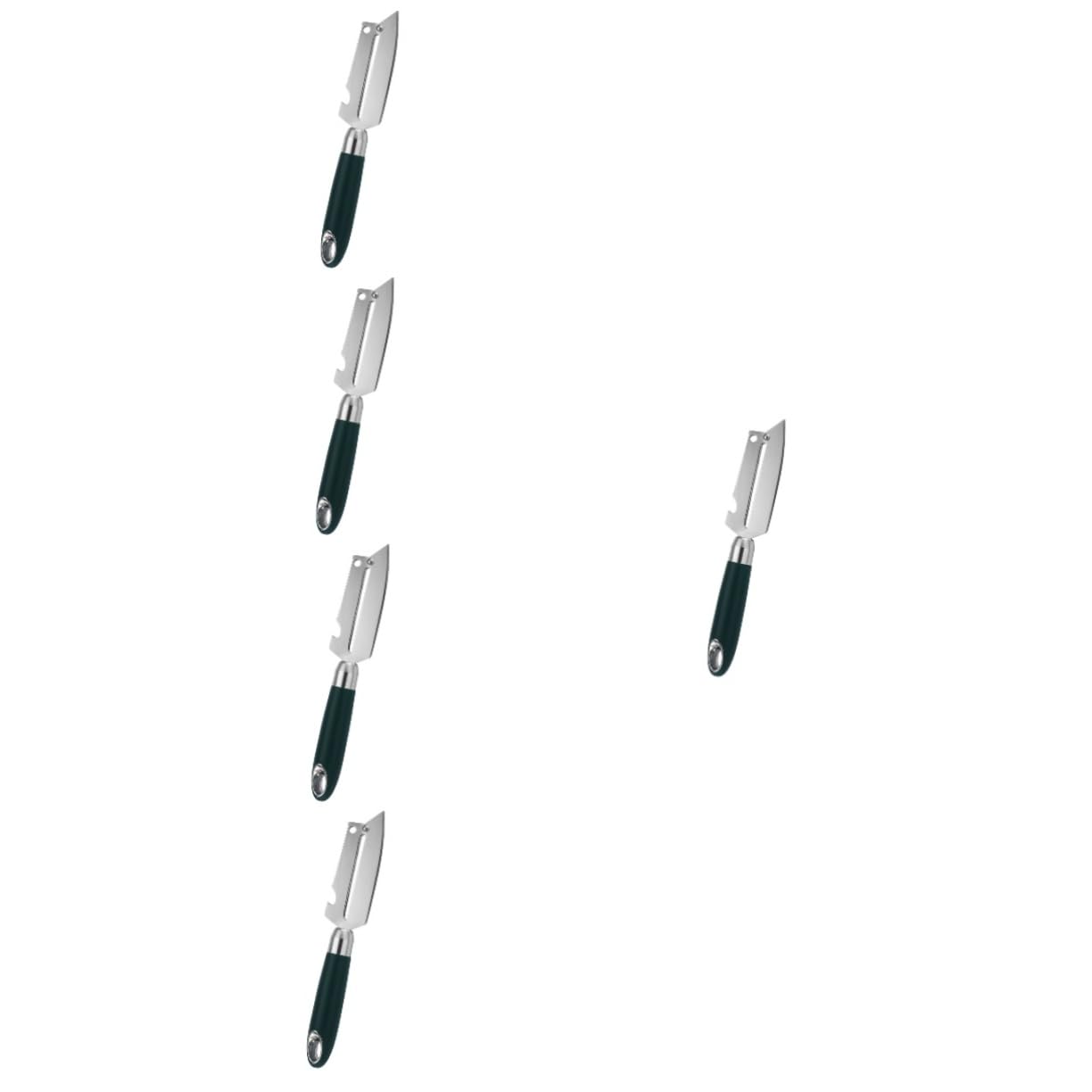 Alipis 5 Pièces Éplucheur en Acier Inoxydable Nettoyeur D'Écailles De Poisson Outil D'Éplucheur De Cuisine Éplucheur De Pommes De Terre Nettoyeur De Fruits Broyeur De Papier Manuel