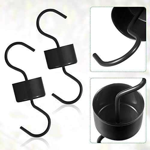 2pcs Ant Moat for Hummingbird Feeders, Large Metal Moat Ant Moat Guard for Hummingbird Feeders Accessory ant moat hook with 2pcs Cleaning Brushes (Black) - Image 3