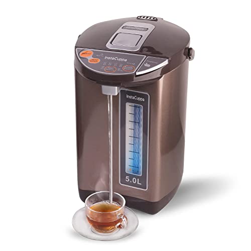 Image of InstaCuppa Electric Kettle Dispenser with Temperature Control, Stay Warm Function, 5 litres Capacity, Automatic Shut-Off and Dry-Boil Protection, Rapid Heating for Tea, Coffee and Instant Meals