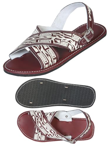 Artisanal Handmade Huarache - 50% leather and 50% Synthetic - Grecas - Chedron 603797