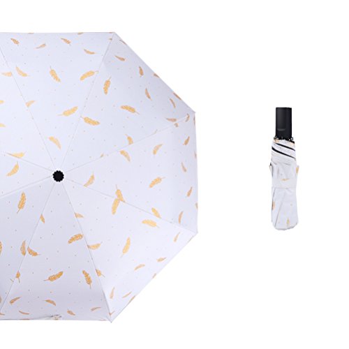 Parasol UV ultra léger et compact en tissu 190T plume pour l'été