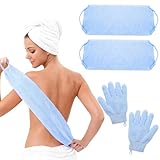 Kit exfoliant complet pour le spa : profitez d'un nettoyage en profondeur de tout le corps avec notre kit, composé d'une éponge efficace pour le dos et d'un gant exfoliant polyvalent. Cette brosse multifonction élimine facilement les peaux mortes et procure une sensation de peau lisse et revitalisée de la tête aux pieds.