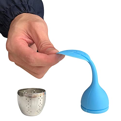 Silicone Tea Strainers For Loose Tea, Stainless Steel Loose Leaf Tea Ball Steepers For Tea Infuser Spoon (3Pcs) #TOP2