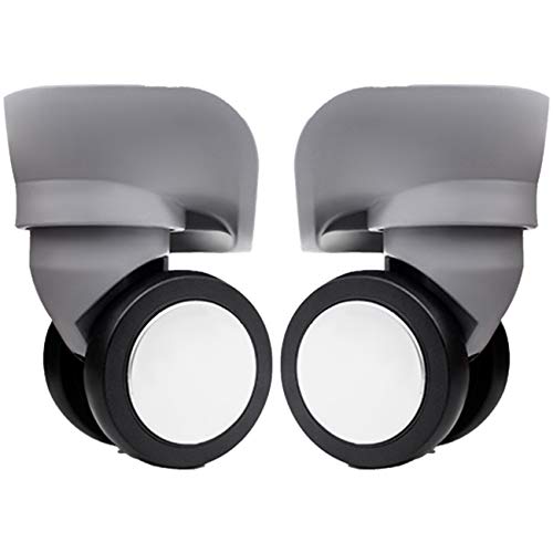 Replacement Luggage Wheel Repair Suitcase Bag Parts Spinner Wheels Casters for Travel Customs Box W007-YF (Grey)