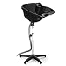 Saloniture Portable Salon Deep Basin Shampoo Sink with Drain - Black - Adjustable Height