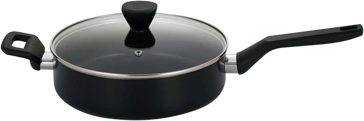 NutriChef Sautepan Pot with Lid - Non-Stick High-Qualified Kitchen Cookware with See-Through Tempered Glass Lids, 3 QT. (Works with Model: NCCWA13)