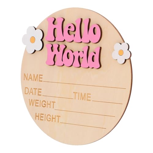 GARVALON Baby Month Milestone Growth Commemorative Card Rustic Nursery Decor Photo Prop Milestone Blanket for b