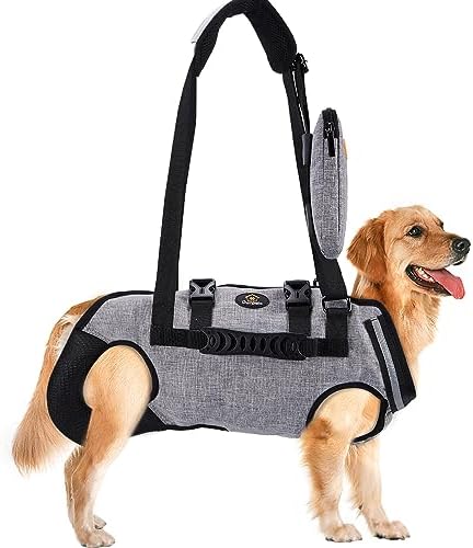 Dog Lifter For Large Elderly Dogs Dog Lift Harness Backpack - Support & Recovery Carrier For Elderly & Injured Dogs Dog Backpack Harness
