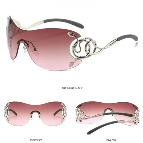 Y2K Sunglasses Women Shield Style Gradient Lens Fashion Sunglasses Womens Trendy2