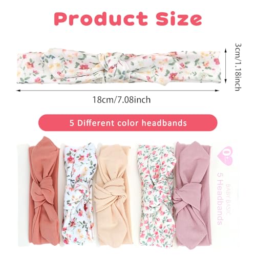 Image of SNOWIE SOFT Baby Headbands Soft Stretchy Baby Girl Bows Newborn