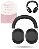 yystao Custodia in silicone per cuffie Sony 1000X THE COLLEXION, set di accessori 2 in 1, con protezione per archetto e copriauricolari con cerniera, colore nero
