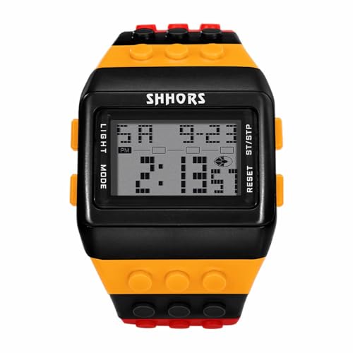 FENKOO Neutral Arco Iris Reloj de Pulsera Digital, Negro