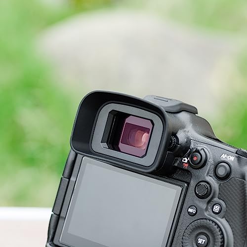 EOS R3 Eyecup Eyepiece, Soft Silicon Extended Camera Eye Cup Viewfinder, Replaces Canon ER-h/ER-hE Eyecup Eyepiece for Canon EOS R3 Mirrorless Camera (More Fitting Eye Control Autofocus Function
