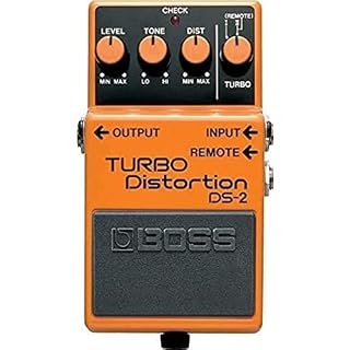 Pédale Turbo Distortion DS-2 BOSS, des sons de distorsion classiques avec modes Turbo supplémentaires - Les Beatles, Paul McCartney, John Lennon, RIngo Starr, George Harrison