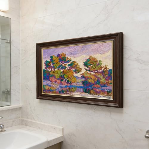 Impression sur toile décoration murale haut de gamme Smoky River Birger Sandzen