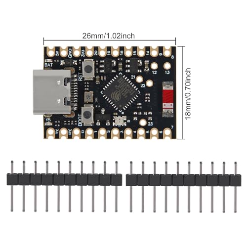 Image of AITRIP Type-C ESP32-C6 Super Mini ESP32 Board ESP32-C6FH4 4MB Flash 512 KB SRAM 320 KB ROM 160MHz Wi-Fi 6 Bluetooth 5.0 ESP32 C6 Development Board (3PCS ESP32 c6)