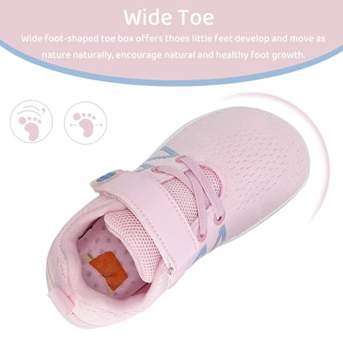 WateLves Toddler Little Kid Wide Barefoot Shoes Boys Girls Minimalist Sneakers Breathable Lightweight Walking Shoes Fit Naturally Zero Drop Sole4