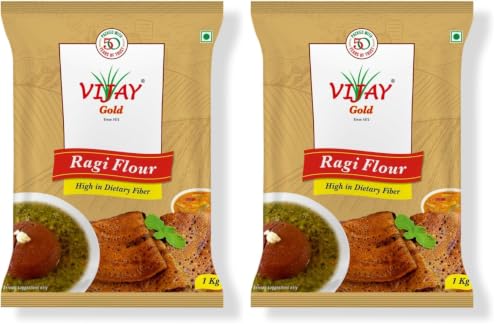 Image of VIJAY Premium Ragi Flour- 1kg. (Pack of 2)
