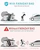 Vammcht Upgraded Faraday Bag for Key Fob (2 Pack), Premium Faraday Key Fob Protector– Car RFID Signal Blocking, Car Security Protection, Anti-Theft Pouch, Anti-Hacking Case Blocker Black #2