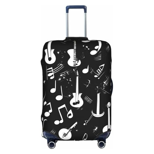 Music Symbols Love Printed luggage cover, luggage protection cover, wear-resistant luggage cover