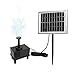 Produktbild Aufun 2W Solarpumpe Teich Springbrunnen Teichpumpe Solar Bürstenlose Solarpumpe Solar Wasserspiel Fontäne Pumpe für Gartenteiche, Keine akku