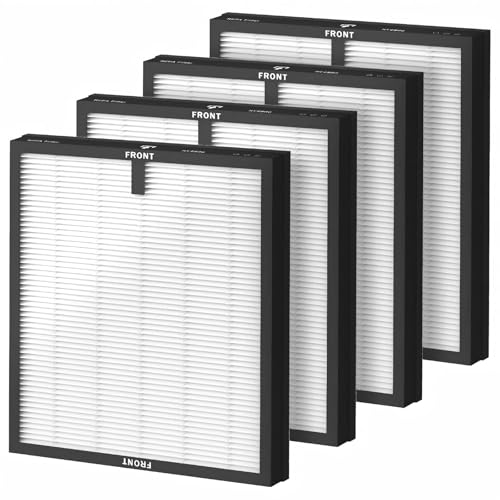 Filtre purificateur d'air HEPA HY4866 compatible MORENTO, lot 4 pièces longue durée faible bruit