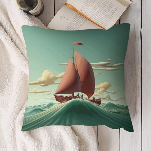 Fundas de almohada de 45x45 cm con cremallera invisible para sofás de salón 5