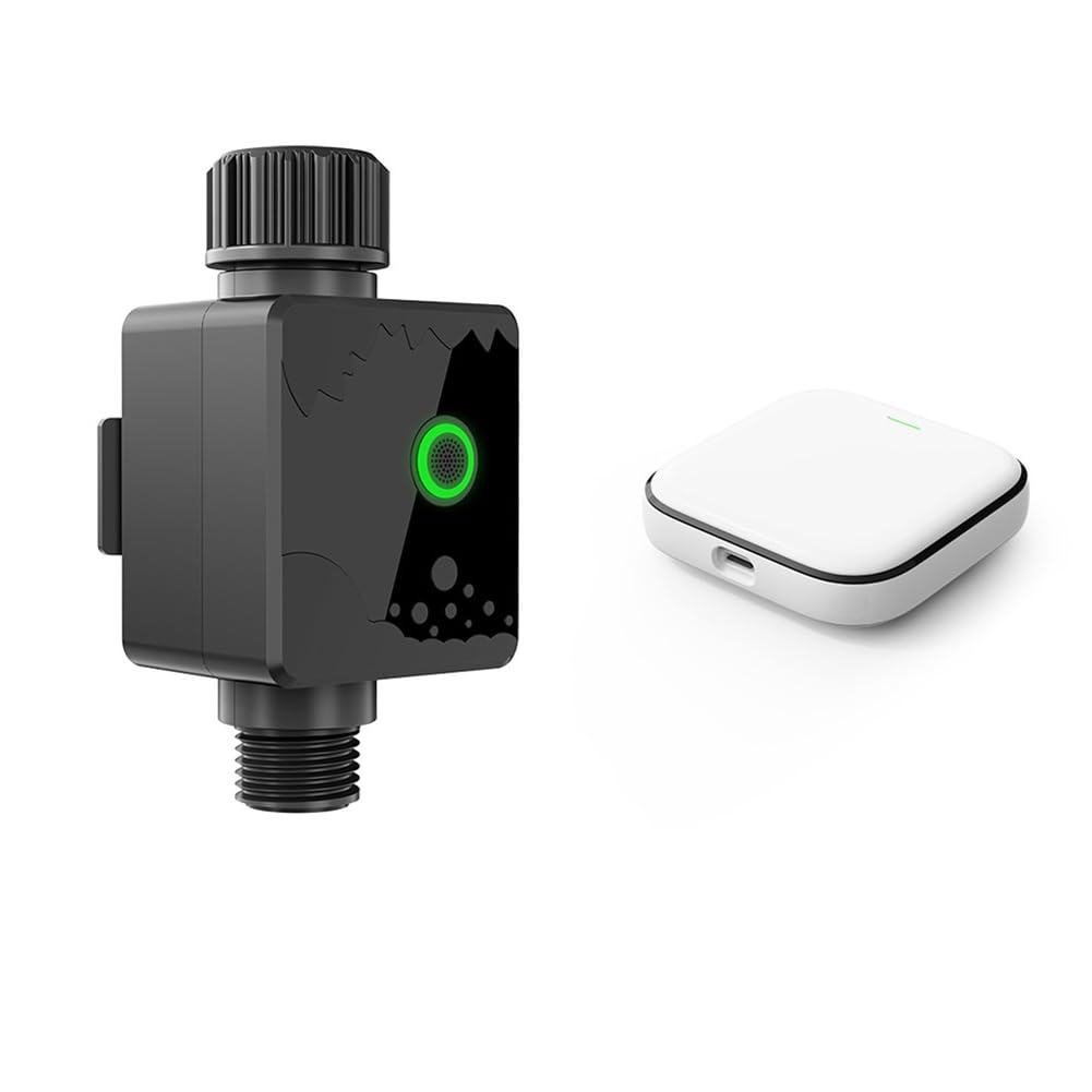 Xnuiasqe Intelligent Irrigation System Water Timer Tuya Smart Remote Control 1-Outlet Water Valve Garden Sprinkler Watering Timer