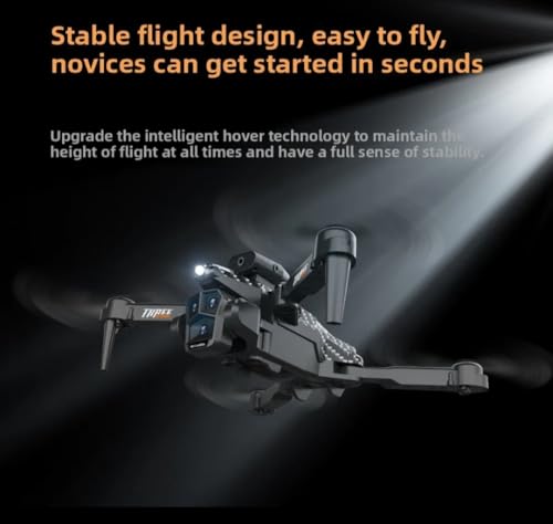 Image of 4K Ultra HD Triple Camera Drone - 4-Way Obstacle Avoidance, Foldable Quadcopter Drone roller