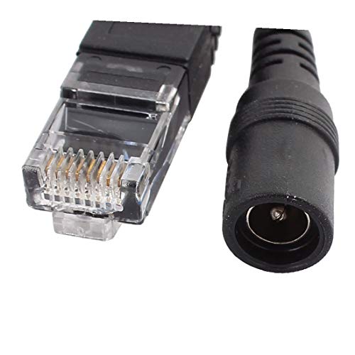 New Lon0167 1Pair DC12V Adaptador POE Impermeable Kit Inyector + Splitter con Cable miniatura 4