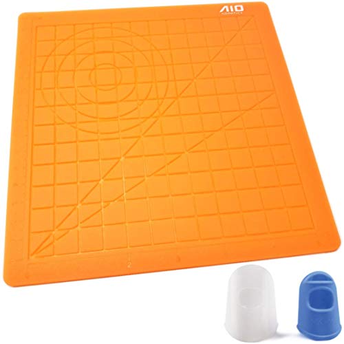 AIO Robotics Tapis en Silicone pour Le Dessin et la Conception de Stylo d'impression 3D, y Compris Deux Capuchons en Silicone, Orange 7 AIO Robotics Tapis en Silicone pour Le Dessin et la Conception de Stylo d'impression 3D, y Compris Deux Capuchons en Silicone, Orange