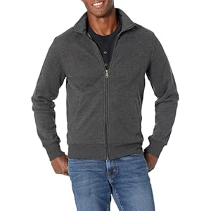 Amazon Essentials Herren Fleece-Jacke mit durchgehendem Reißverschluss