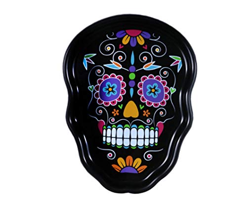 Halloween Themed Day of the Dead Printed Bowls, 12x4.25 in.