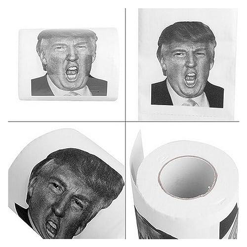1 Rotolo 100 Dollar Bill Carta Igienica Forniture for La Casa Di Natale Rotolamento Carta Dump Trump Carta Igienica Divertente Novità Gag Regalo (Color : Trump)