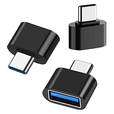 USB C to USB 3.0 Adapter (3-Pack),Leizhan USB-C to USB Female Adapter,USB Type-C to USB OTG Adapter for Thunderbolt 3 MacBook Pro/Air 2019+ iPad Pro 2020,Galaxy S20 S20+,Google Pixel Dell XPS and More Cover