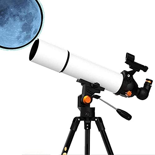 Teleskop für Astronomie-Anfänger, tragbares 80-mm-Refraktor-Reise-Teleskop für Camping, ideal für Kinder, um den…