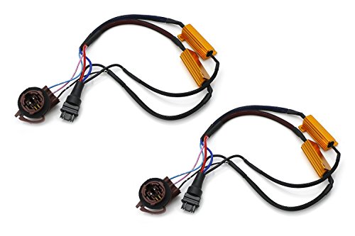 image for iJDMTOY (2) Hyper Flash/Bulb Out Error Fix Wiring Adapters Compatible 
