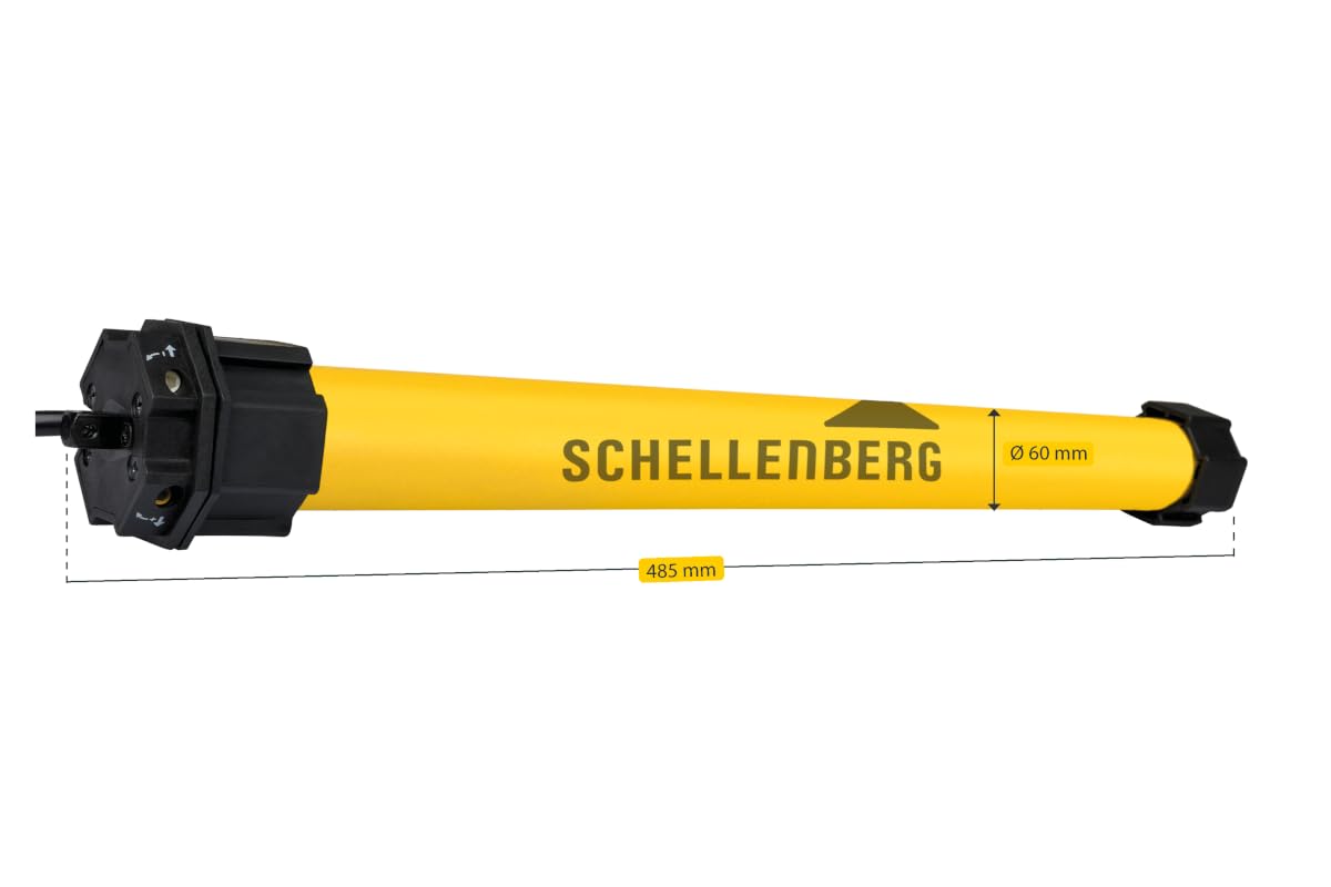 Schellenberg 20621 con Eje de 60 mm, Juego Completo Incl. Soporte Mural, 34 kg, 20 Nm