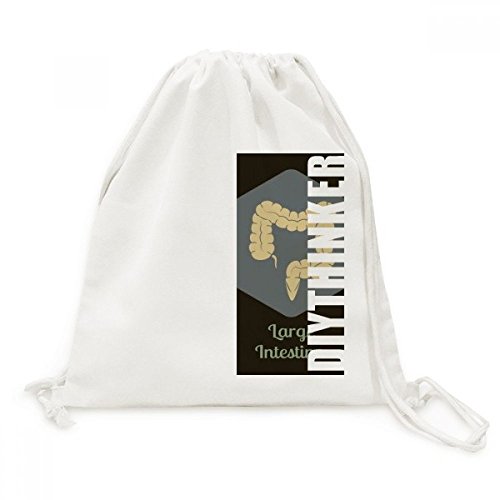 Sac à dos cordon Toile Gros Intestin DIYthinker unisexe