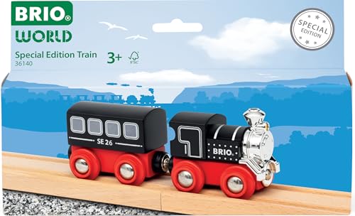 BRIO World Special Edition Train 2026 - Limited-Edition 2-Piece Wooden Steam Train - Collectible Design - Works with All World Railway Sets - Kids Ages 3 & Up