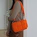 NAARIIAN Shoulder bags for women, Light-weight small puffer purses waterproof, hand-woven puffy bag crossbody handbag (Orange)