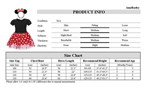 AmzBarley Baby Meisjes Polka Dot Jurk Kids Fancy Party Dressing Up Kostuum Kind Verjaardag Jurken Outfit Halloween Cosplay Muis Oren Hoofdband - Image 8