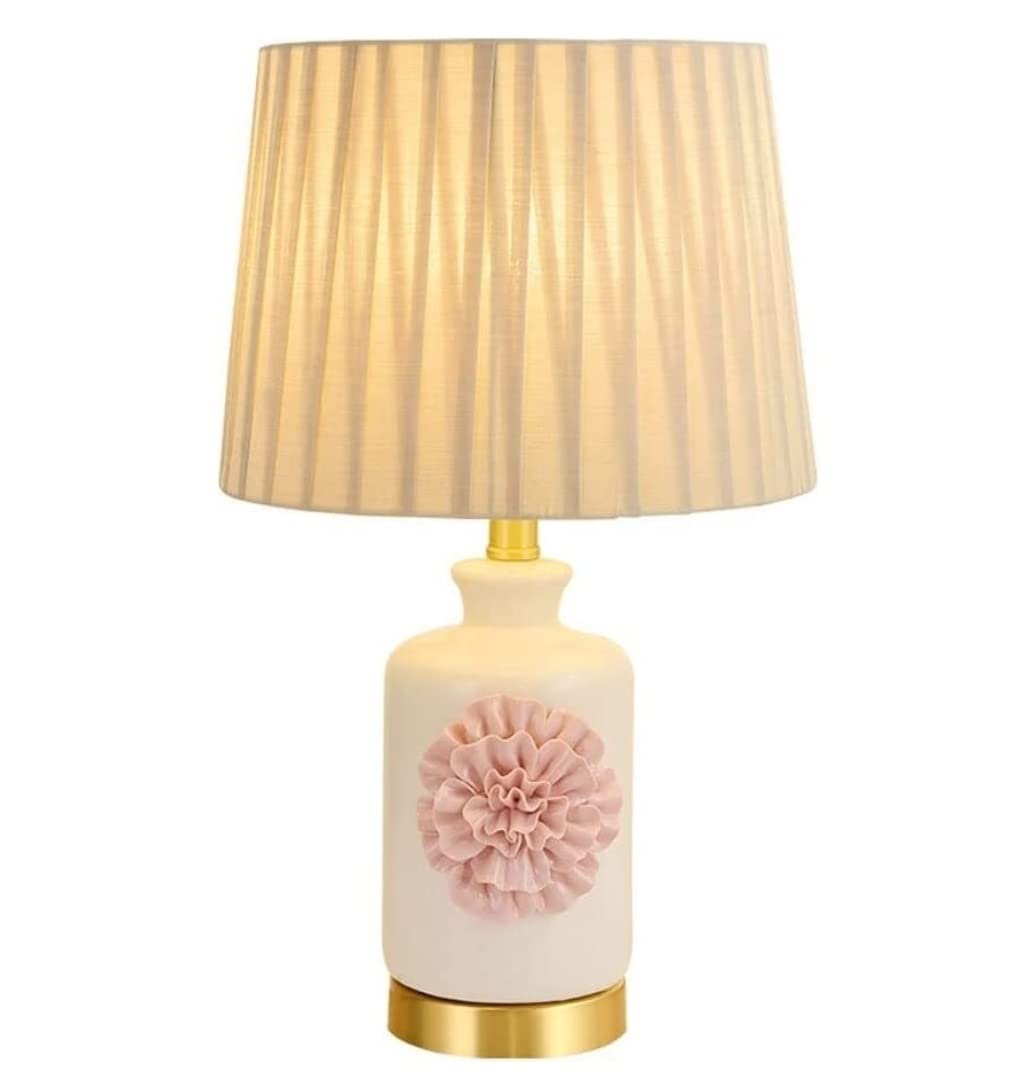 Lampa stołowa Lampka nocna Lampa nocna Ceramiczna lampa stołowa Nowoczesna prosta ręcznie robiona kwiatowa lampa nocna biurko Lampa nocna do sypialni Dekoracja salonu Lampy stołowe Lampa stołowa do